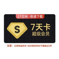 百度网盘 超级会员 SVIP 周卡