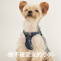 PUPPYTIE 狗狗牵引绳背心式遛狗绳狗绳子调节小型犬胸背带泰迪可爱宠物用品