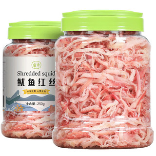 蜜禾（食品） 蜜禾香烤鱿鱼丝250g海味零食手撕风琴鱿鱼条海鲜无污染即食休闲小吃