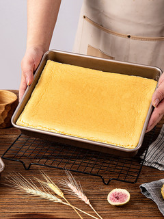 快阳 烤盘烤箱用家用古早提拉米苏蛋糕模具不沾雪花酥饼干长方形面包盘