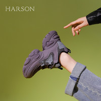 HARSON 哈森 2024春新款厚底小个子老爹鞋休闲运动鞋HC245401