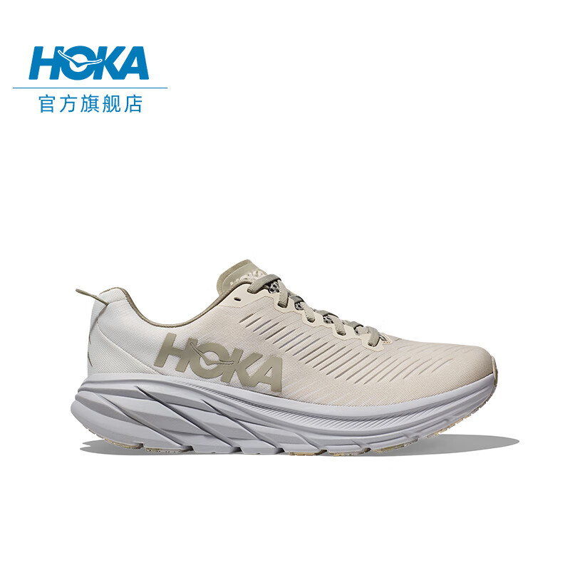 HOKA ONE ONE男女款夏季林康3公路跑步鞋RINCON3减震回弹耐磨防滑 【】麦青色/橡木白-男 42.5