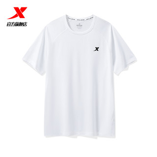 XTEP 特步 吸湿速干短袖男2024夏季新款健身训练短T恤透气跑步运动上衣