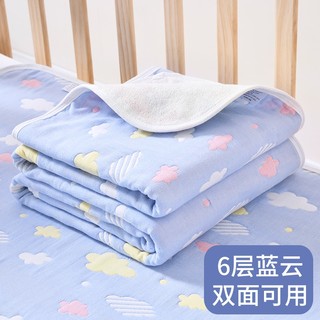 大花猫婴儿隔尿垫纯棉透气防水宝宝可洗超大号纱布床单新生儿用品