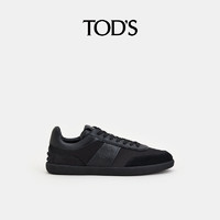 TOD'S 托德斯 官方正品男士TABS字母印花皮革拼接系带运动休闲鞋平底鞋