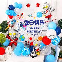 多美憶 生日裝飾氣球場景布置兒童男孩女寶寶周歲派對裝扮L1271