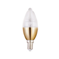 雷士照明 NVC）led燈泡 小螺口尖泡吊燈水晶燈用蠟燭泡照明燈具高亮節能 E14螺口-9瓦-正白光6500K