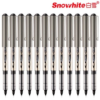 Snowhite 白雪 速干直液式走珠笔签字笔水笔0.5子弹头/针管型学生办公专用中性笔