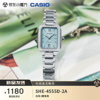 CASIO 卡西歐 手表 日韓表SHEEN系列石英腕表SHE-4555D-2A 冰晶藍