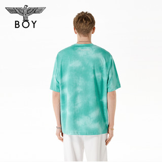 BOY LONDON BOYLONDON情侣新款渐变扎染老鹰印花短袖T恤