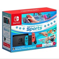 百亿补贴：Nintendo 任天堂 日版 Switch 续航彩主机+Switch Sports运动数字版游戏套装