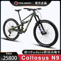 POLYGON N9 整车软尾山地车DH速降Enduro越野FOX38前叉2023款高强度 军绿色 L 12速