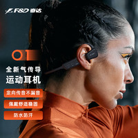 奋达F&D真无线运动耳机蓝牙跑步骑行空气传导耳机非骨传导耳机挂耳式 O1 O1运动耳机-专利传导