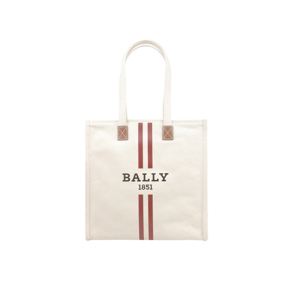 香港Bally女士牛皮米白色简约时尚日常出行斜跨单肩包手提包