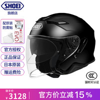 SHOEI J-Cruise2双镜片头盔半盔日本摩托车机车四季盔 BLACK（亮黑） XL（适合59-61头围）