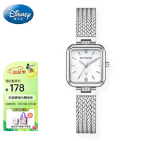 迪士尼（Disney）手表时尚气质优雅女士小方块石英表