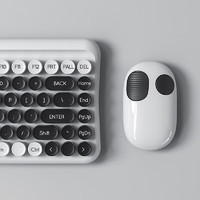 移动端：MIPOW 麦泡 双模无线蓝牙鼠标商务办公便携适用于笔记本台式机电脑轻音iPad手机鼠标家用娱乐外 白色