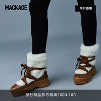 Mackage 女士 CONQUER拼接雪地靴加绒保暖防滑户外