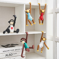 翻旧事 家居饰品猴子装饰小摆件创意可爱桌面儿童房男孩书柜卧室房间布置