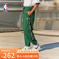 NBA 球队文化系列春季联盟字母织带篮球训练套装长裤黑色/绿色 联盟/绿色裤子 2XL