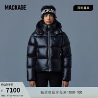 Mackage 摩登专致系列-女士EVIE亮面连帽宽松羽绒服夹克情人节礼物 黑色 L