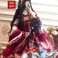 艾諾黛 洛麗塔Lolita漢元素中華風裙子新品op連衣裙 僅op連衣裙 均碼