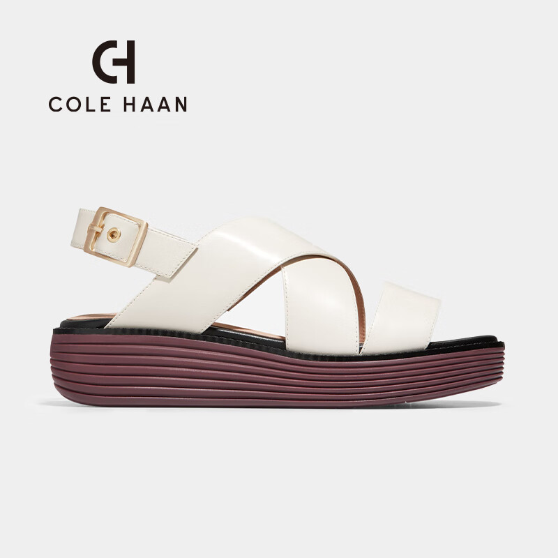 colehaan/歌涵 女士凉鞋 2024春夏白色轻巧透气通勤时尚休闲鞋W29419 白色 38.5