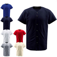 DESCENTE 迪桑特 棒球服 全開襯衫/制服襯衫 (DB-1010) （NVY）海軍藍 XA
