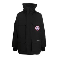 CANADA GOOSE 男士冬季黑色御寒派克大衣羽绒服