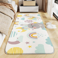 DeXi 得喜 卧室地毯床边毯客厅地毯卡通儿童毛绒毯 童趣-摘星星 60x160cm