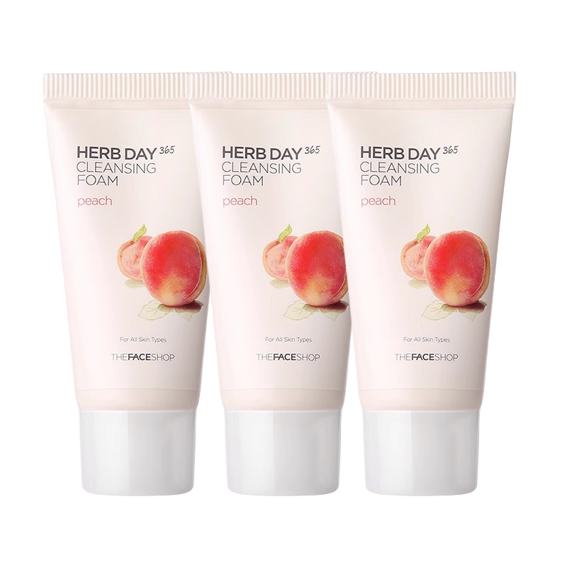 THE FACE SHOP 每日草本洁面膏（香型随机）空气感隔离旅行