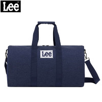 Lee 潮牌旅行包大容量男女手提斜挎包 深藍色