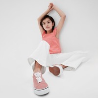 Gap 蓋璞 女童夏季洋氣時髦花邊袖短袖襯衫622658兒童裝上衣