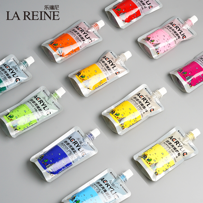 明华 乐瑞尼丙烯颜料 100ml袋装 单袋装 多色可选