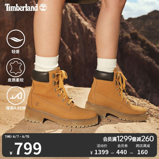 添柏岚（Timberland）女鞋6寸靴户外休闲舒适|A5VPZ A5VPZW/小麦色 37