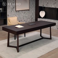 RUIDU 瑞都 REALDO意式家用书桌电脑桌简约现代办公桌极简设计师桌子实木现货