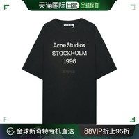 Acne Studios 韩国直邮Acne Studios上装T恤男女款黑色圆领舒适短袖CL0196 BM0