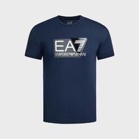 EA7 2024年春夏新品 阿玛尼男式奢华时尚logo通勤纯棉T恤