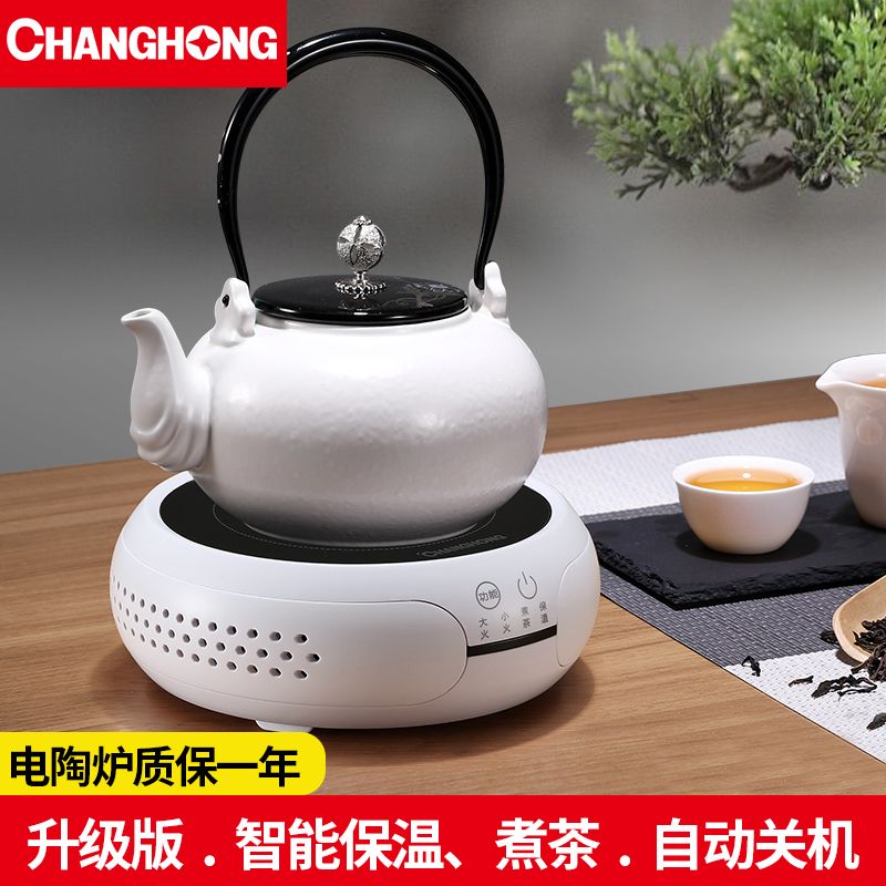CHANGHONG 长虹 电陶炉煮茶器套装家用多功能迷你小型电磁炉玻璃陶瓷茶炉
