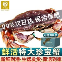 首鲜道 鲜活珍宝蟹超大海鲜活螃蟹太子蟹600-800g/只