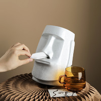 BHM 貝漢美 創意石像餐巾紙巾盒客廳茶幾輕奢抽紙盒簡約個性設計感裝飾擺件