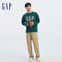 【优惠】Gap男女装春秋LOGO纯棉运动宽松长袖T恤装817125