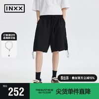 英克斯（inxx）APYD 潮流夏季休闲裤短裤男女同款APE2240626 黑色 L