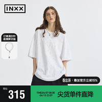 英克斯（inxx）APYD 潮流短袖圆领T恤休闲宽松男女同款APE2010696 白色 L