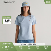 GANT甘特2024春季女士简约圆领短袖T恤4200200 474淡蓝色 S