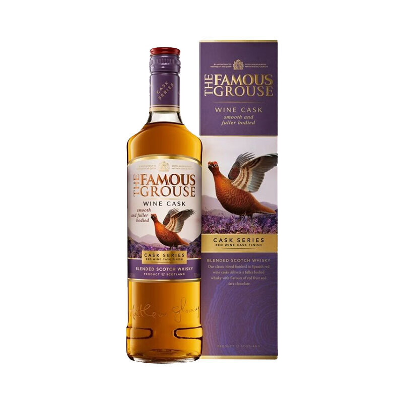 威雀苏格兰调配威士忌 英国洋酒 The Famous Grouse 红酒桶