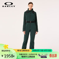 OAKLEY 欧克利 2023年女士休闲简约背带裤子滑雪裤FOA500460 绿色 S