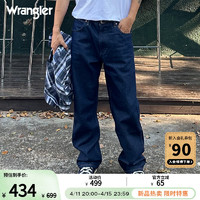 Wrangler 威格 24新款清水洗COWBOY美式复古中腰直筒男牛仔裤13MWZ
