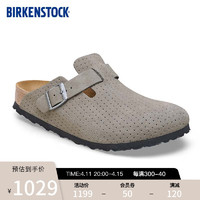 BIRKENSTOCK勃肯软木包头拖鞋外穿拖鞋Boston系列 灰色/石头灰窄版1027060 35