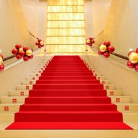 極度空間 婚禮紅地毯結婚一次性地毯開業迎賓慶典展覽舞臺紅地毯10米